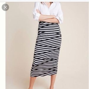 EUC Anthropologie striped skirt